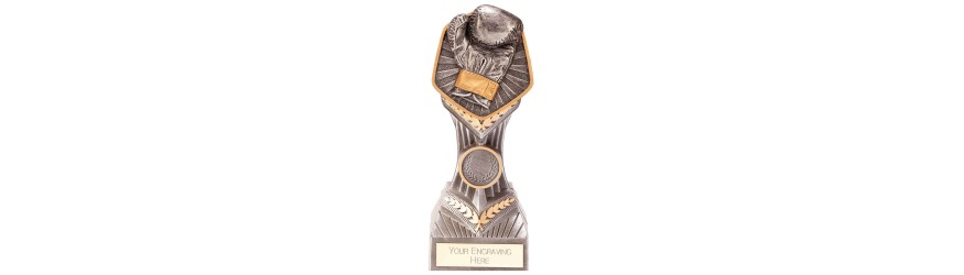 FALCON BOXING GLOVE RESIN TROPHY - 4 SIZES - 15CM - 24CM